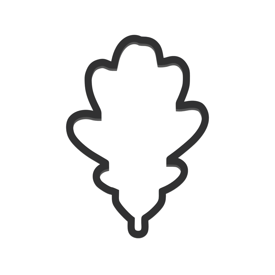 Oak Leaf Cookie Cutter with Easy Push Design — photo 3