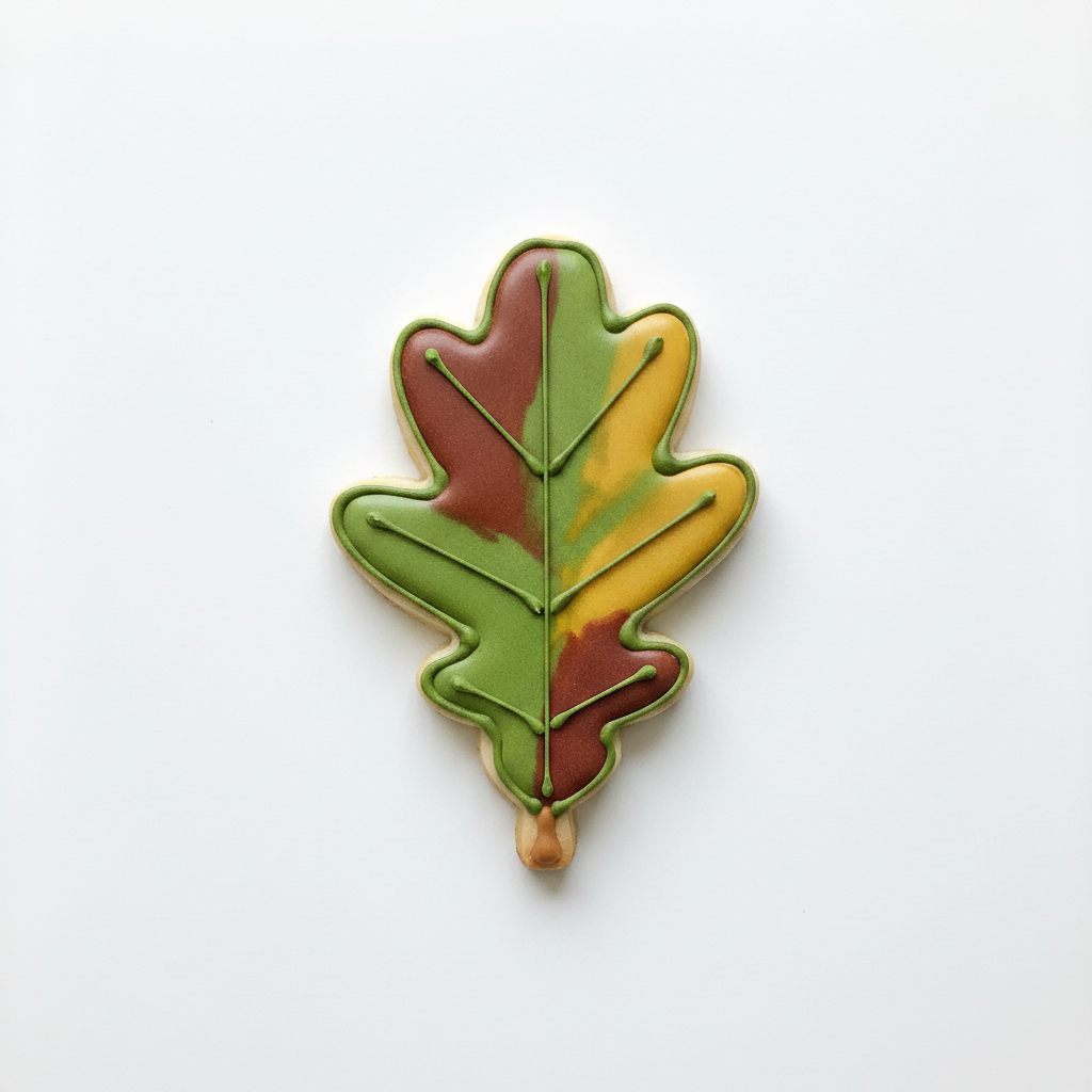 Oak Leaf Cookie Cutter with Easy Push Design — photo 2
