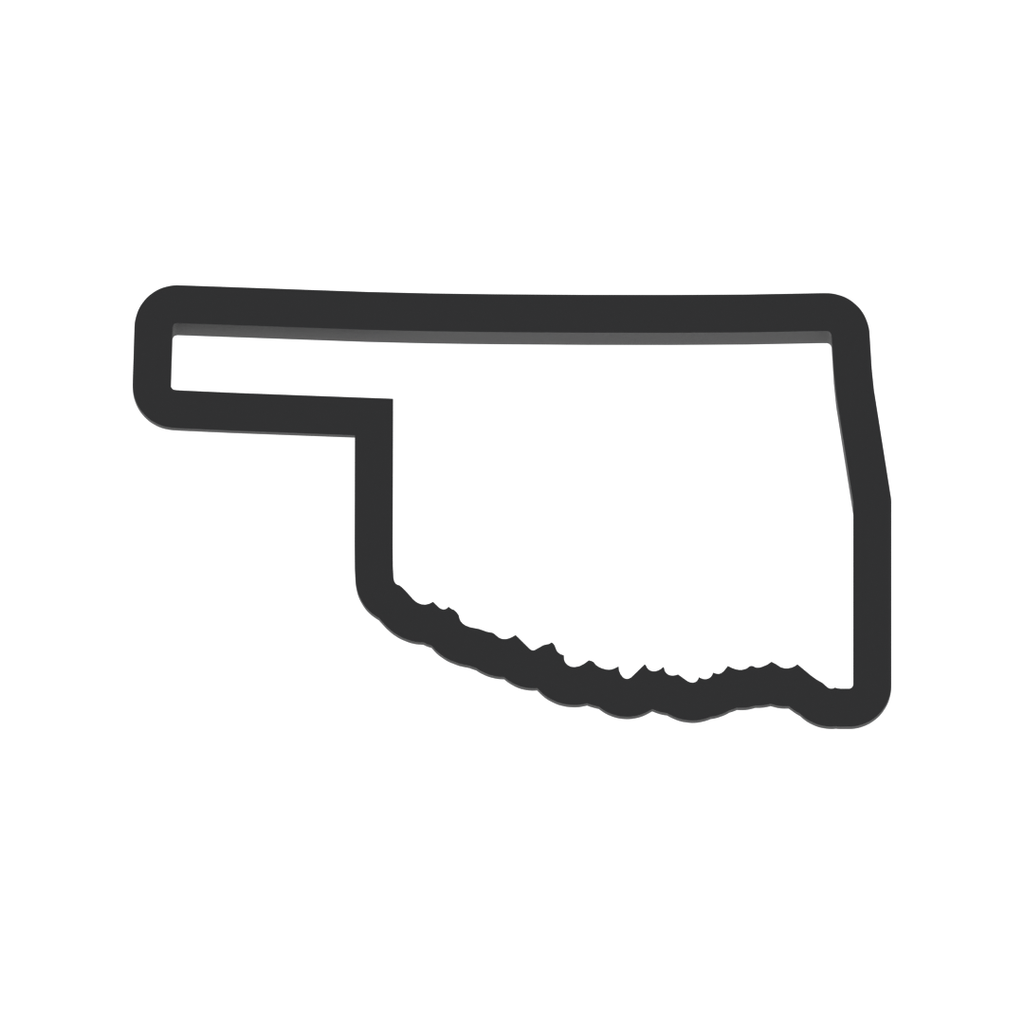 Oklahoma State Cookie Cutter with Easy Push Design — photo 3