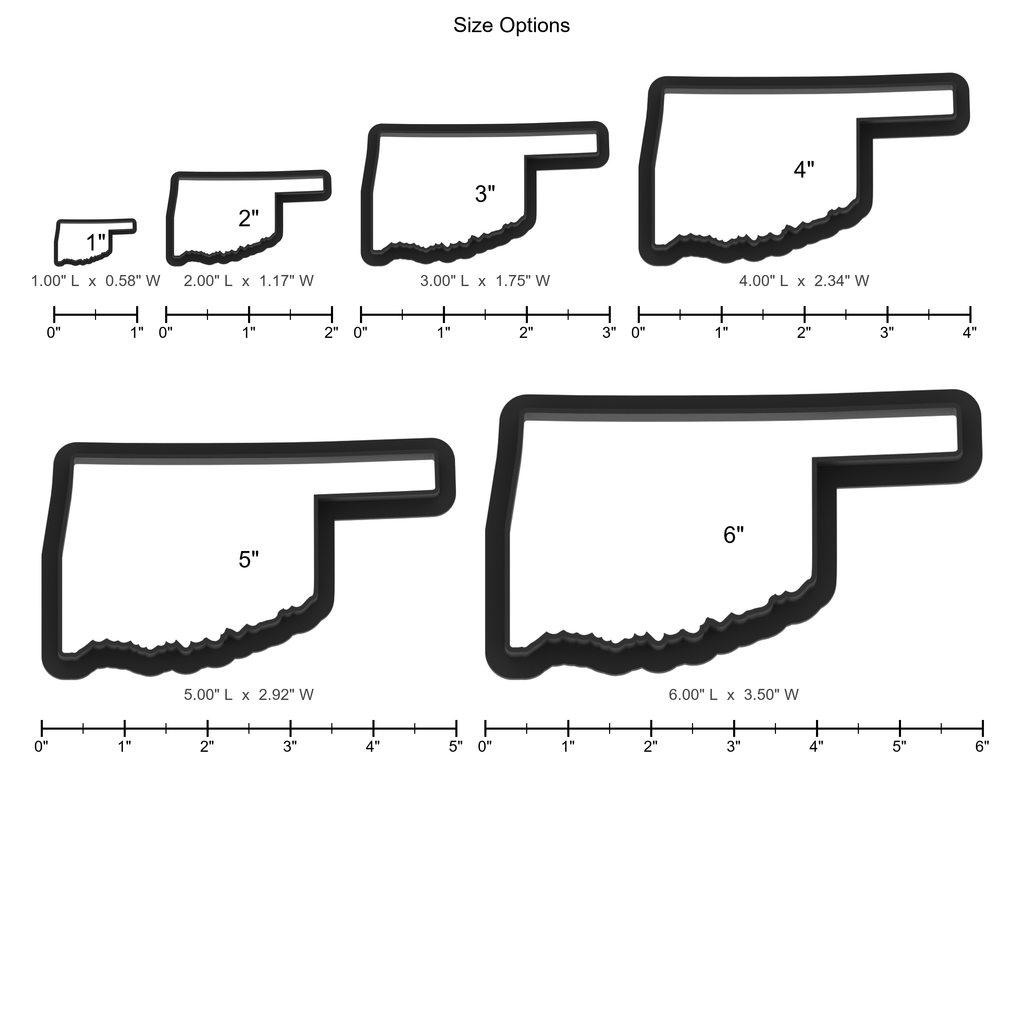 Oklahoma State Cookie Cutter with Easy Push Design — photo 5