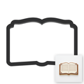 Open Book Cookie Cutter with Easy Push Design — main photo