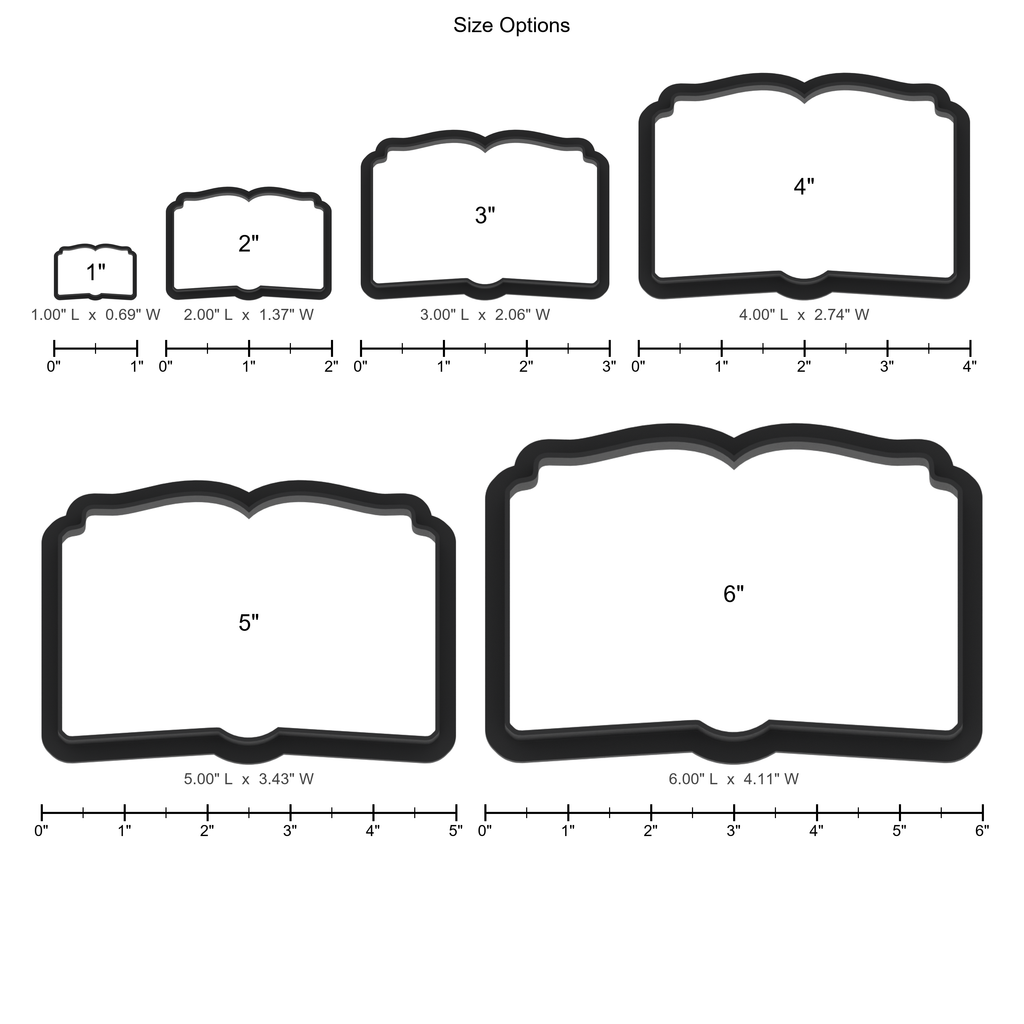 Open Book Cookie Cutter with Easy Push Design — photo 5