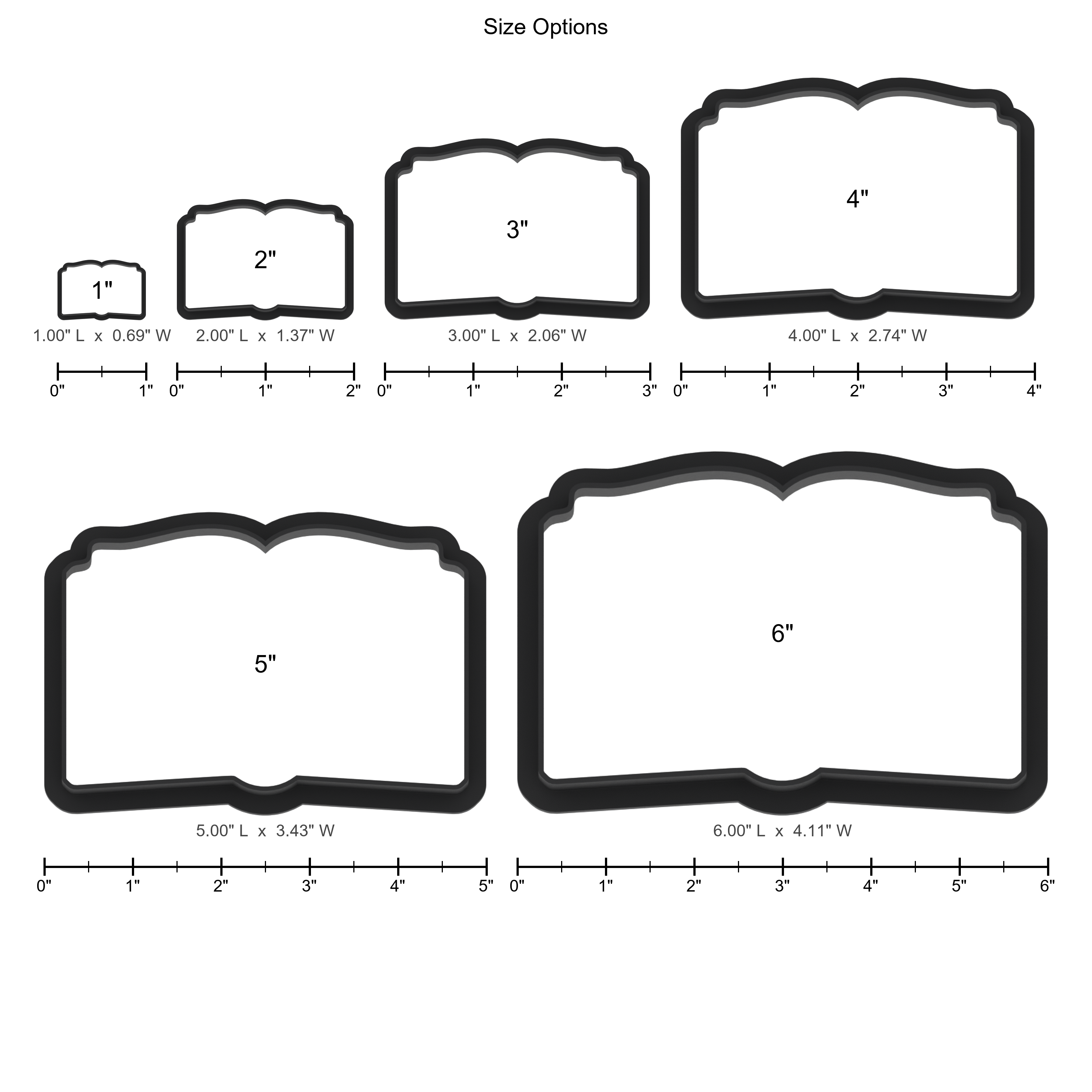 Open Book Cookie Cutter with Easy Push Design — photo 5