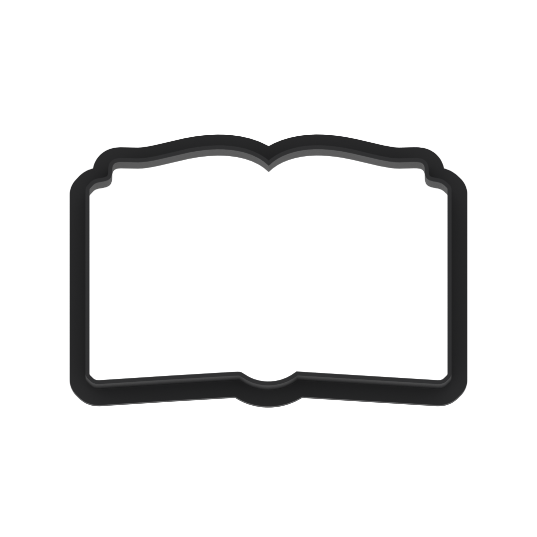 Open Book Cookie Cutter with Easy Push Design — photo 6