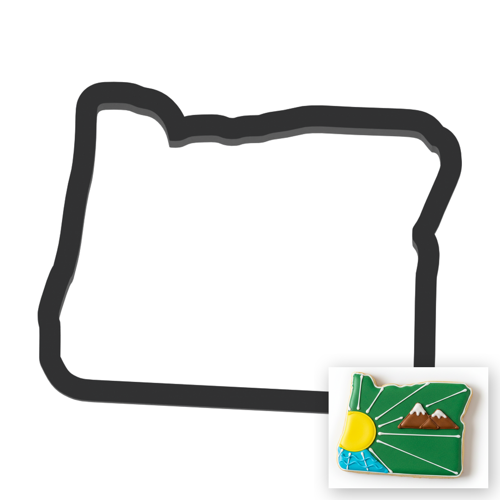 Oregon State Cookie Cutter with Easy Push Design — main photo