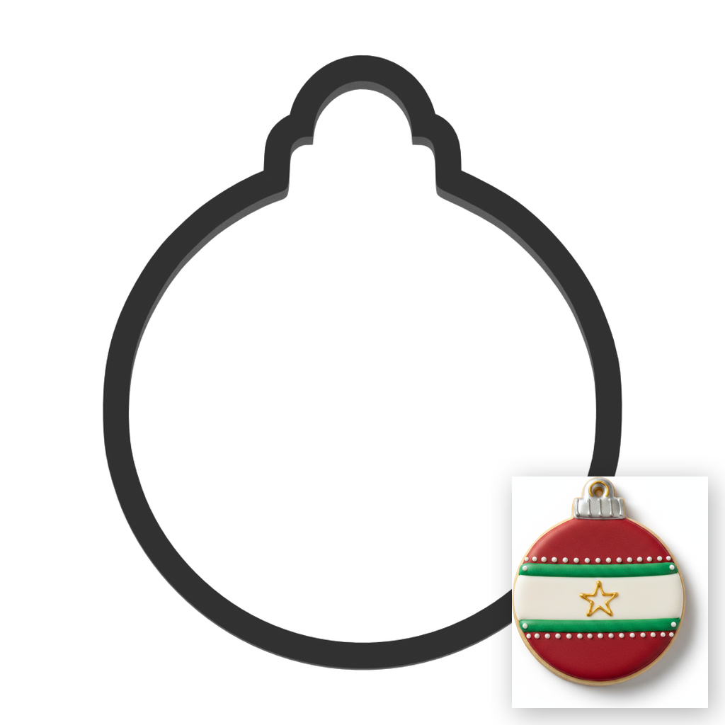 Ornament Cookie Cutter with Easy Push Design — main photo