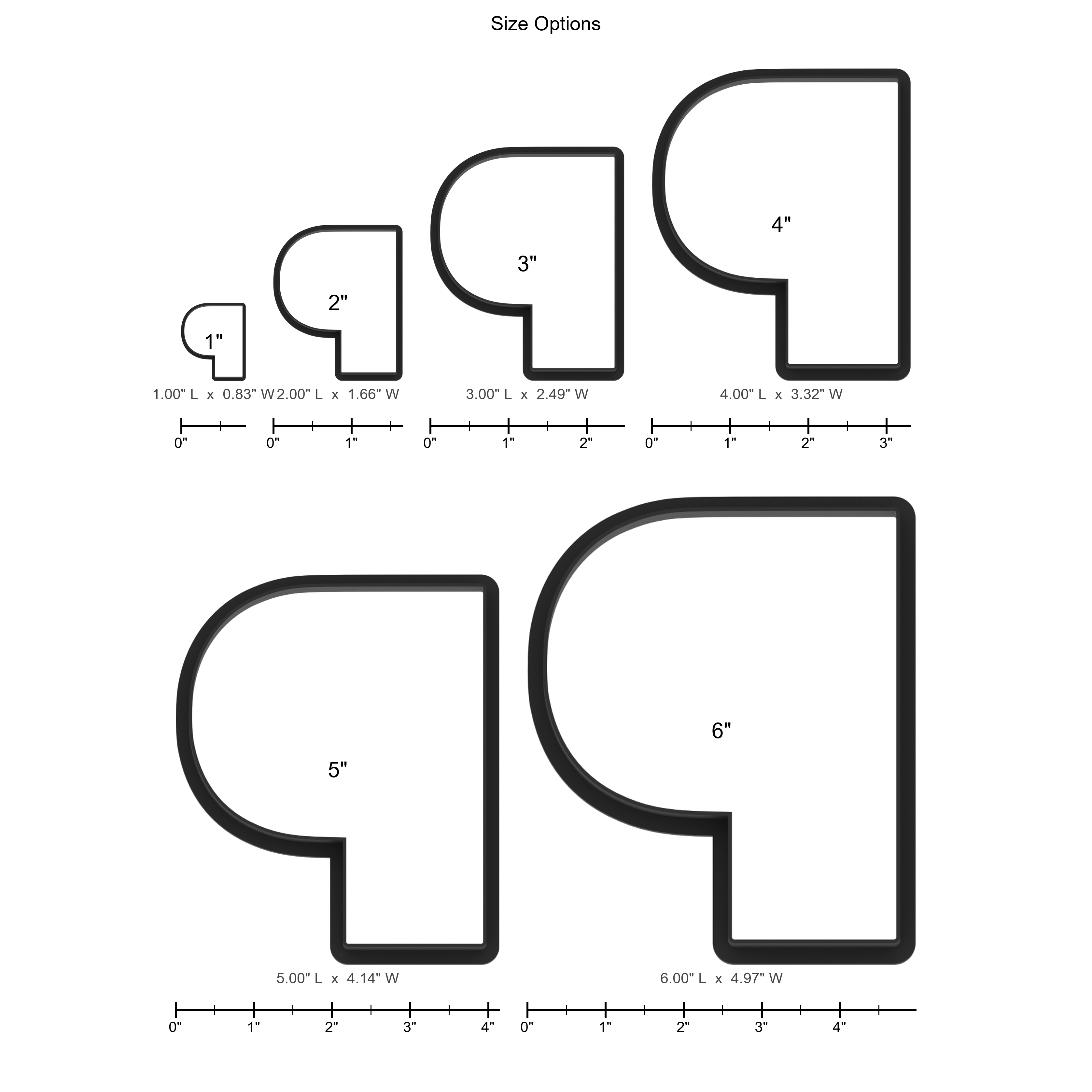 P Capital Block Letter Cookie Cutter with Easy Push Design — photo 5
