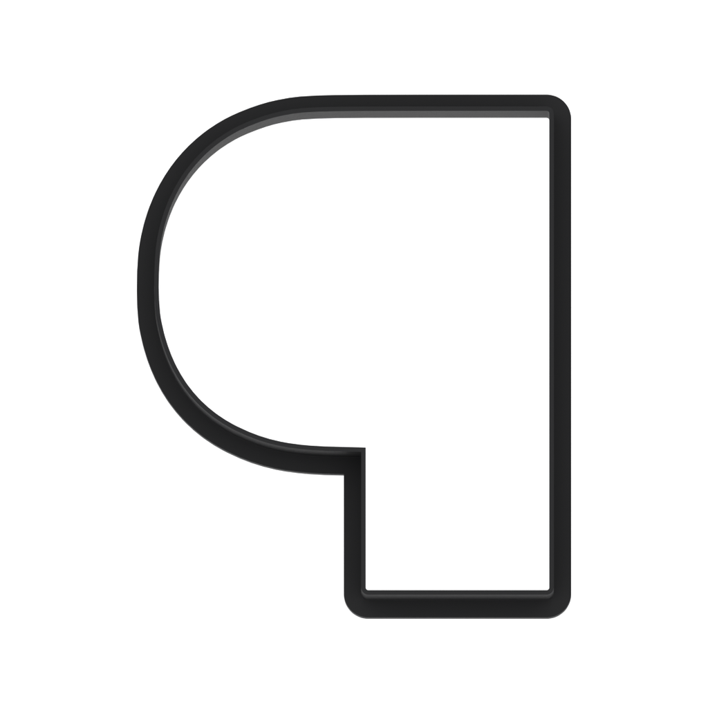 P Capital Block Letter Cookie Cutter with Easy Push Design — photo 6
