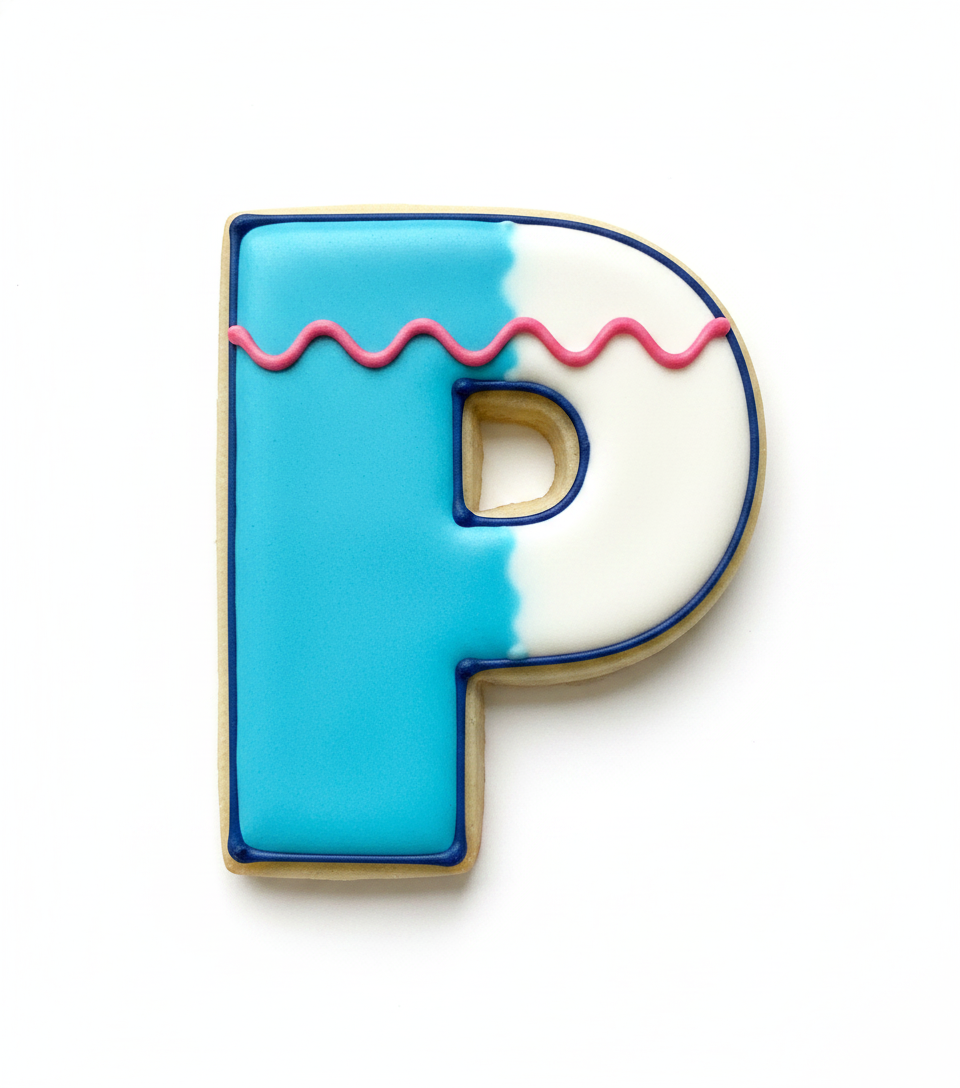 P Capital Block Letter Cookie Cutter with Easy Push Design — photo 2