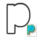 p Lowercase Block Letter Cookie Cutter with Easy Push Design — main photo