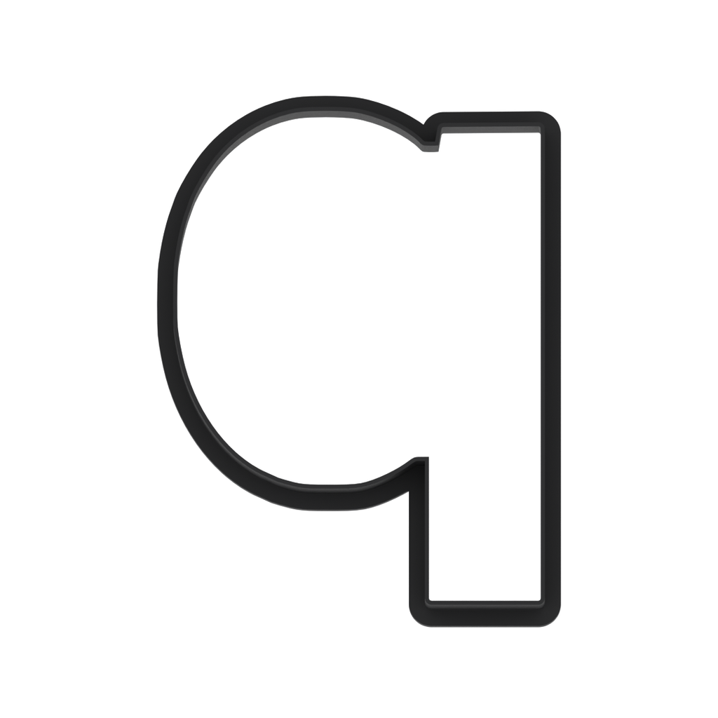 p Lowercase Block Letter Cookie Cutter with Easy Push Design — photo 5