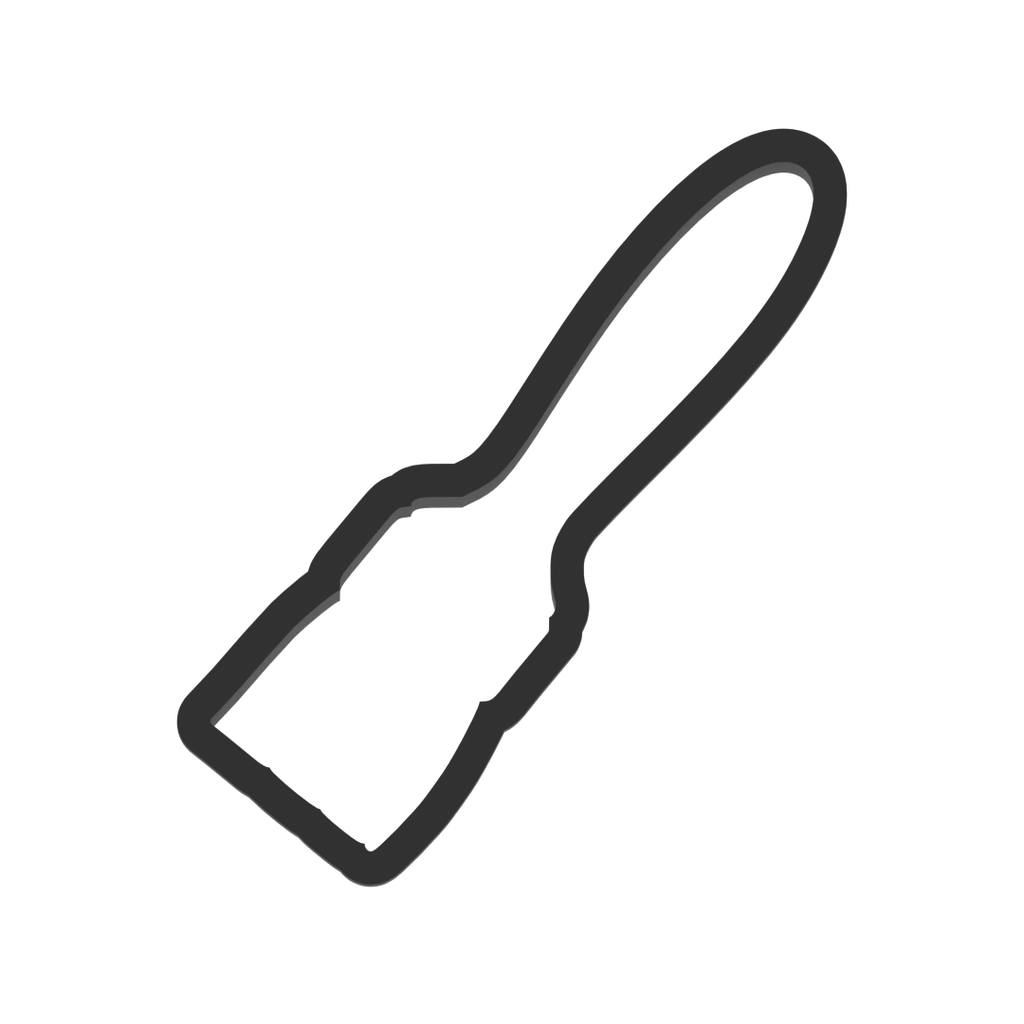 Paintbrush Cookie Cutter with Easy Push Design — photo 3