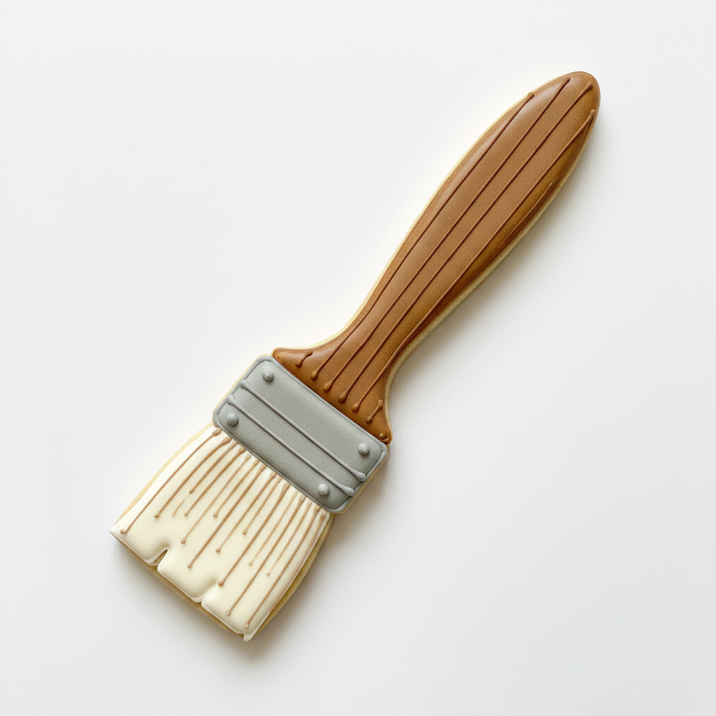 Paintbrush Cookie Cutter with Easy Push Design — photo 2