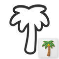 Palm Tree Cookie Cutter with Easy Push Design — main photo