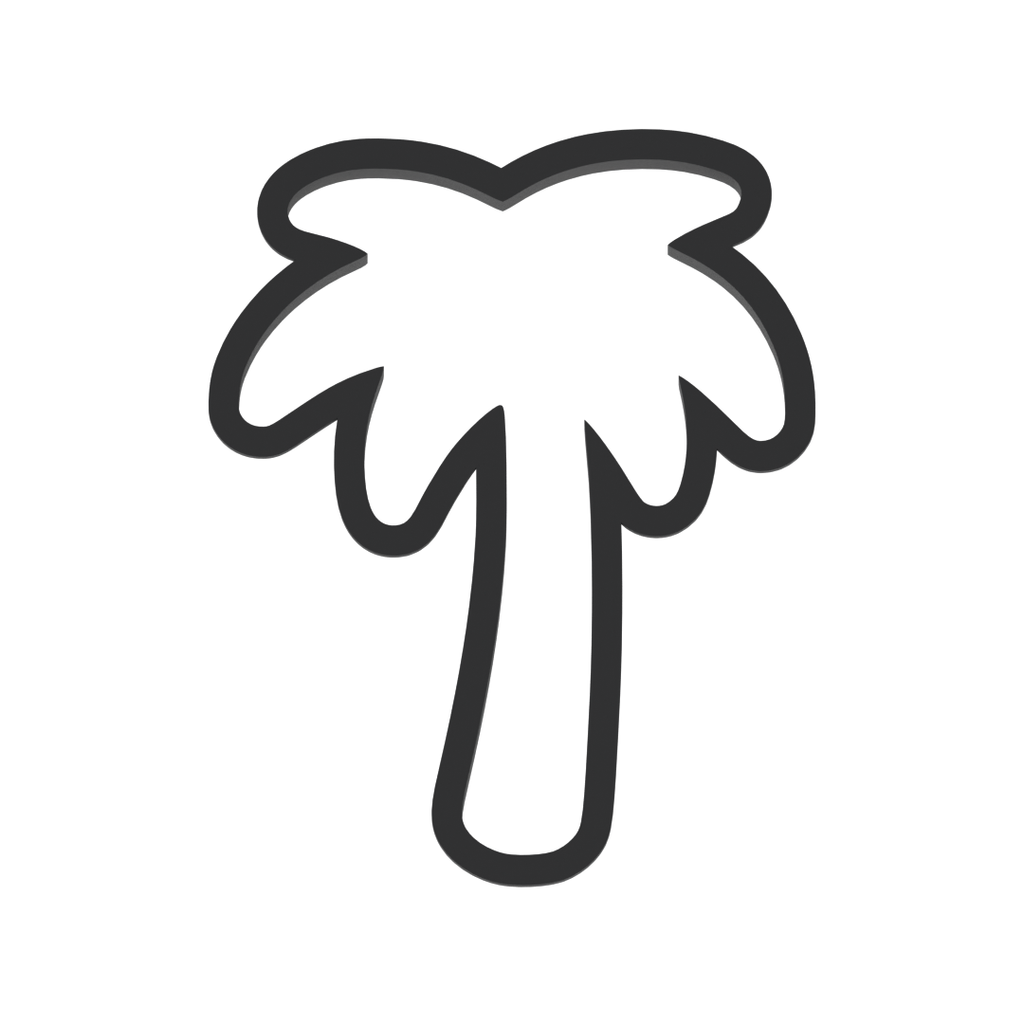 Palm Tree Cookie Cutter with Easy Push Design — photo 3