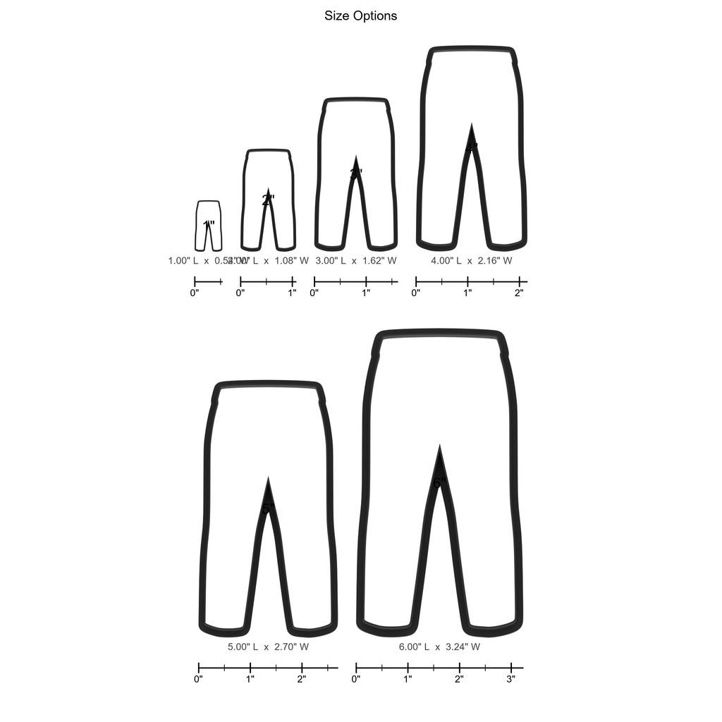 Pants Cookie Cutter with Easy Push Design — photo 5