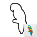 Parrot Cookie Cutter with Easy Push Design — main photo