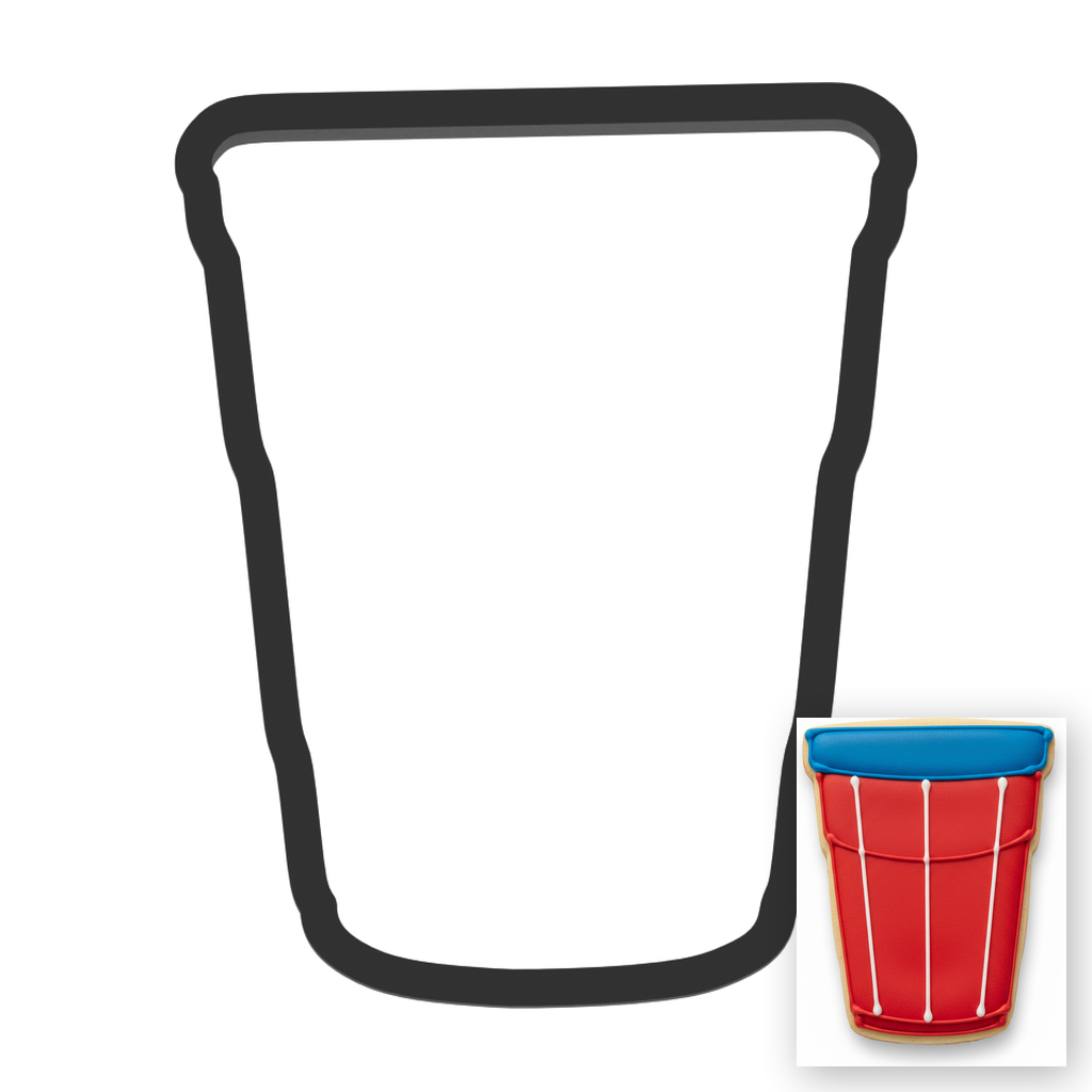 Party Cup Cookie Cutter with Easy Push Design — main photo