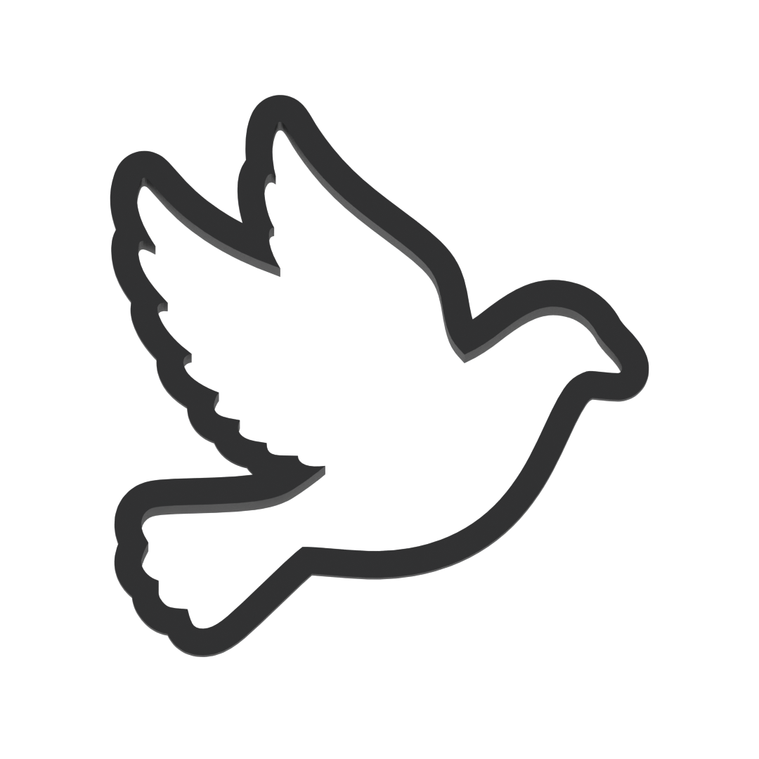 Peace Dove Cookie Cutter with Easy Push Design — photo 3