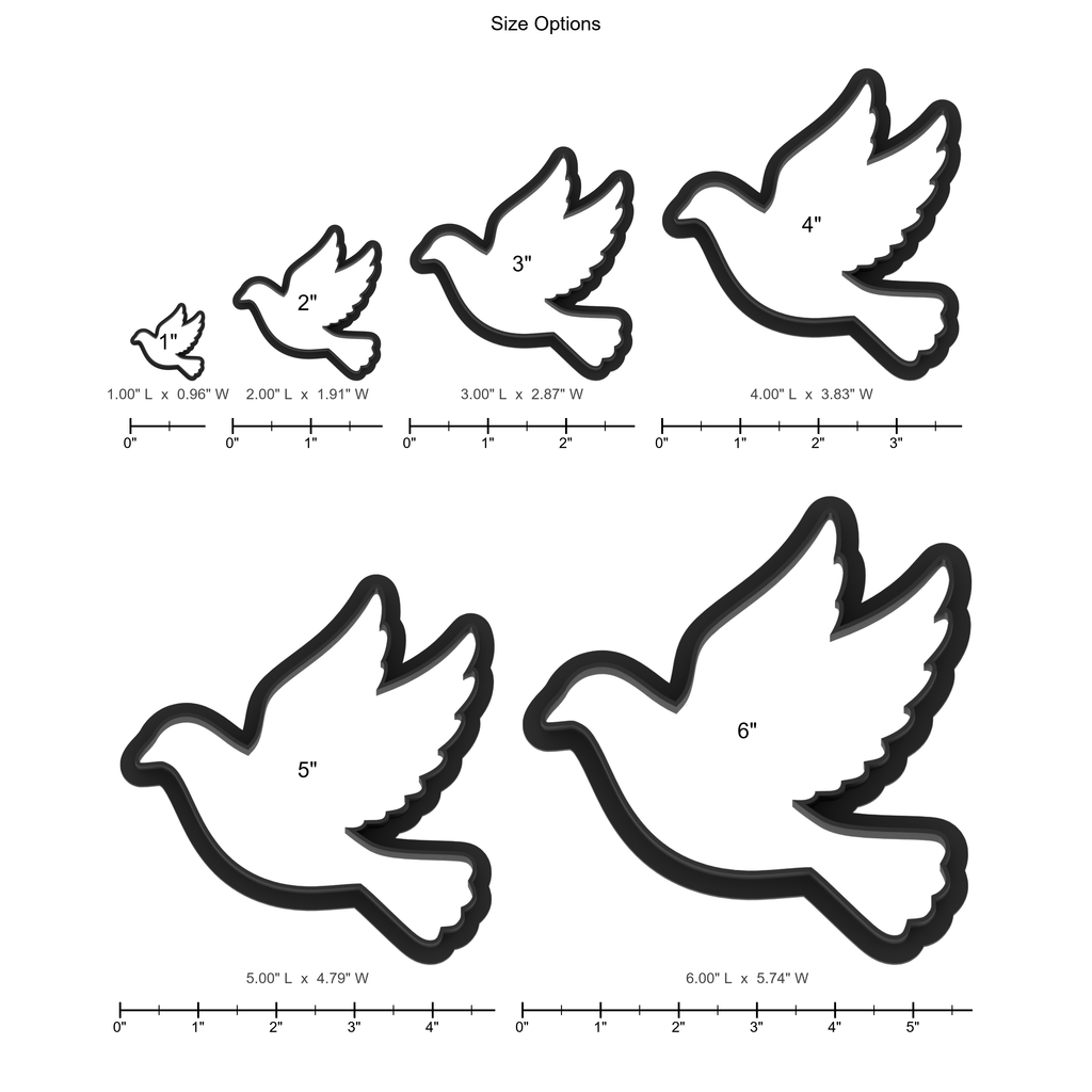 Peace Dove Cookie Cutter with Easy Push Design — photo 5