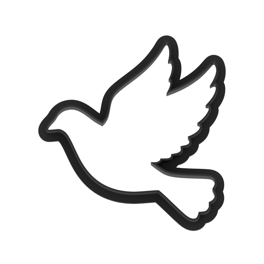 Peace Dove Cookie Cutter with Easy Push Design — photo 6