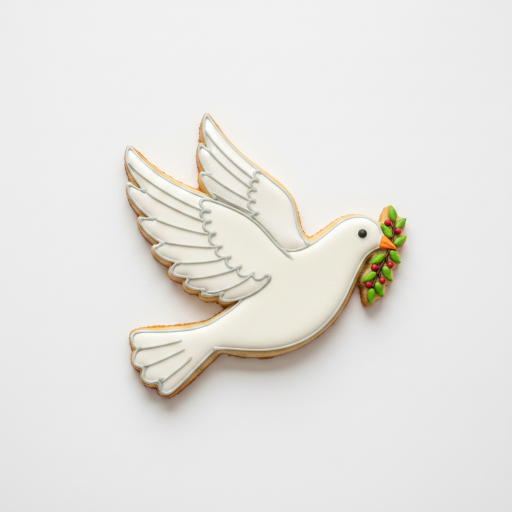 Peace Dove Cookie Cutter with Easy Push Design — photo 2