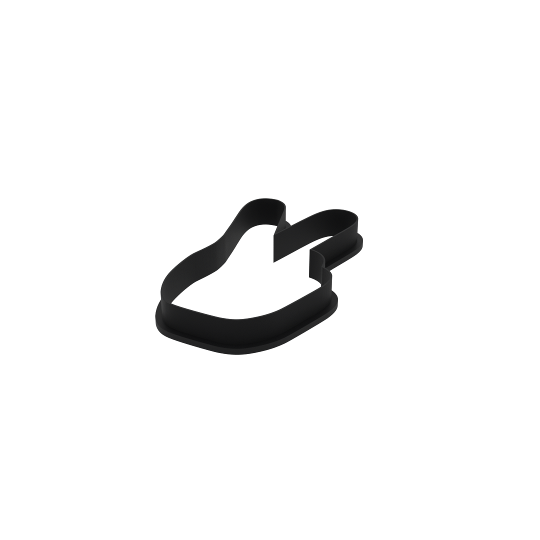 Peace Sign Fingers Cookie Cutter with Easy Push Design — photo 4