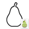 Pear Cookie Cutter with Easy Push Design — main photo