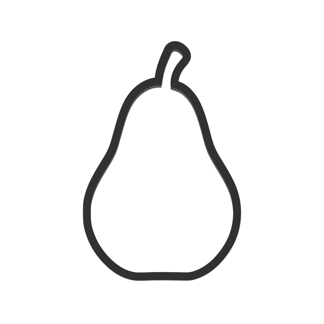 Pear Cookie Cutter with Easy Push Design — photo 3