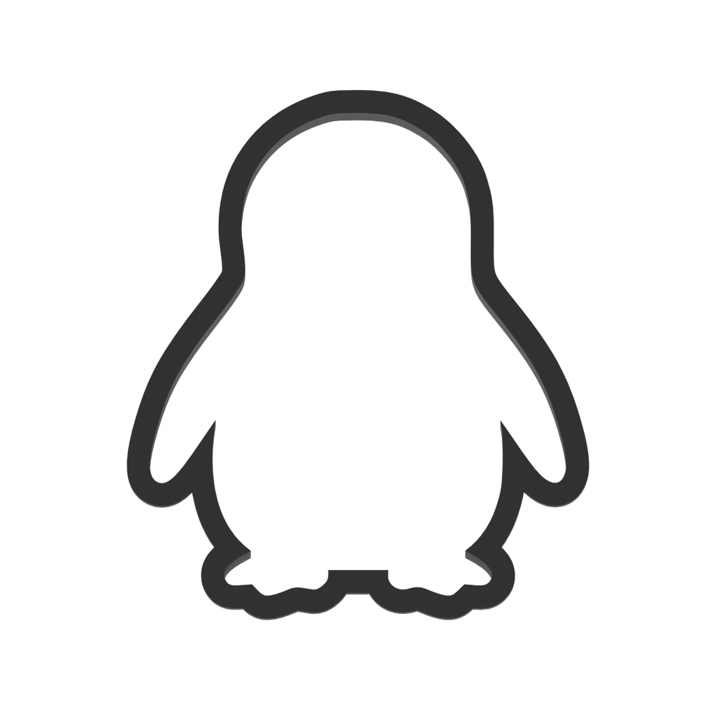 Penguin Cookie Cutter with Easy Push Design — photo 3