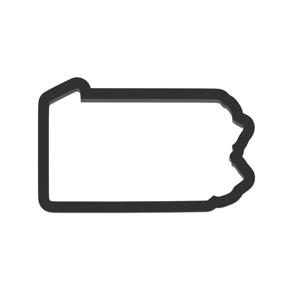 Pennsylvania State Cookie Cutter with Easy Push Design — photo 3