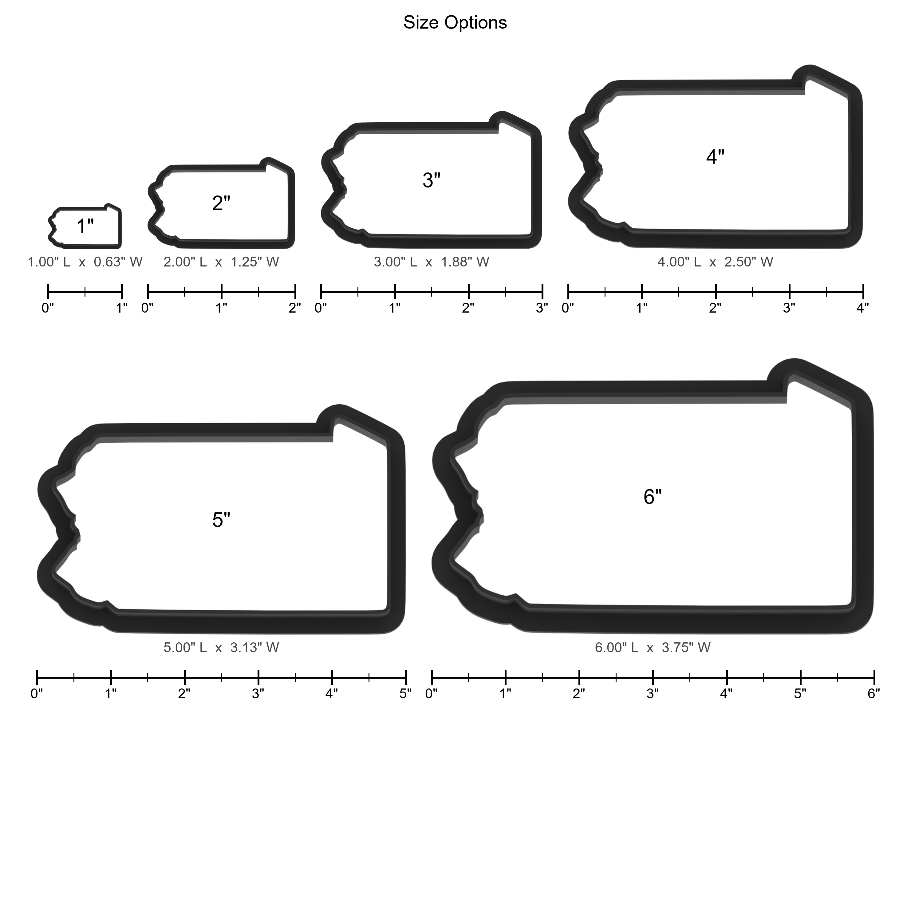 Pennsylvania State Cookie Cutter with Easy Push Design — photo 5