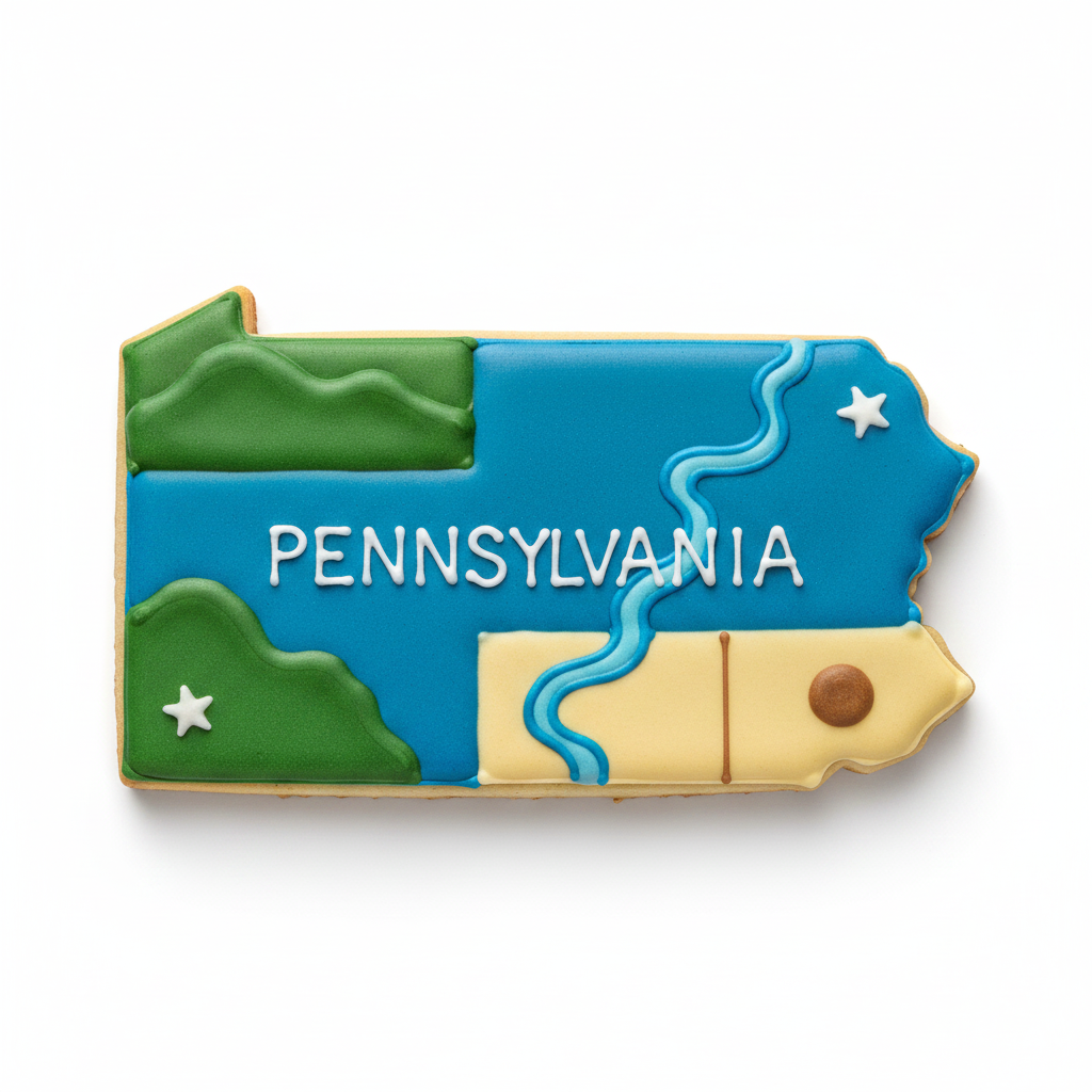Pennsylvania State Cookie Cutter with Easy Push Design — photo 2