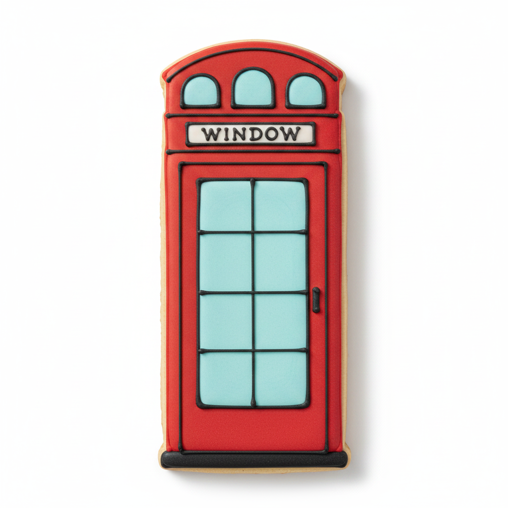 Phone Booth Cookie Cutter with Easy Push Design — photo 2