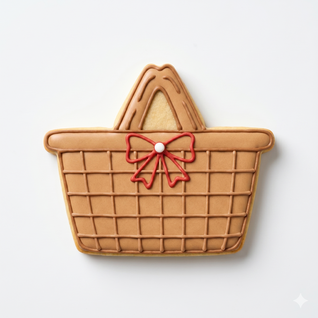 Picnic Basket Cookie Cutter with Easy Push Design — photo 2