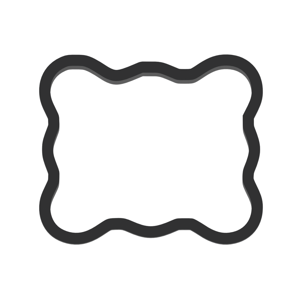 Picture Frame Cookie Cutter with Easy Push Design — photo 3