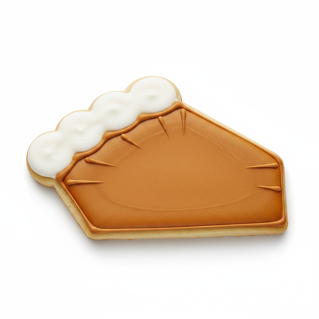 Pie Slice Cookie Cutter with Easy Push Design — photo 2