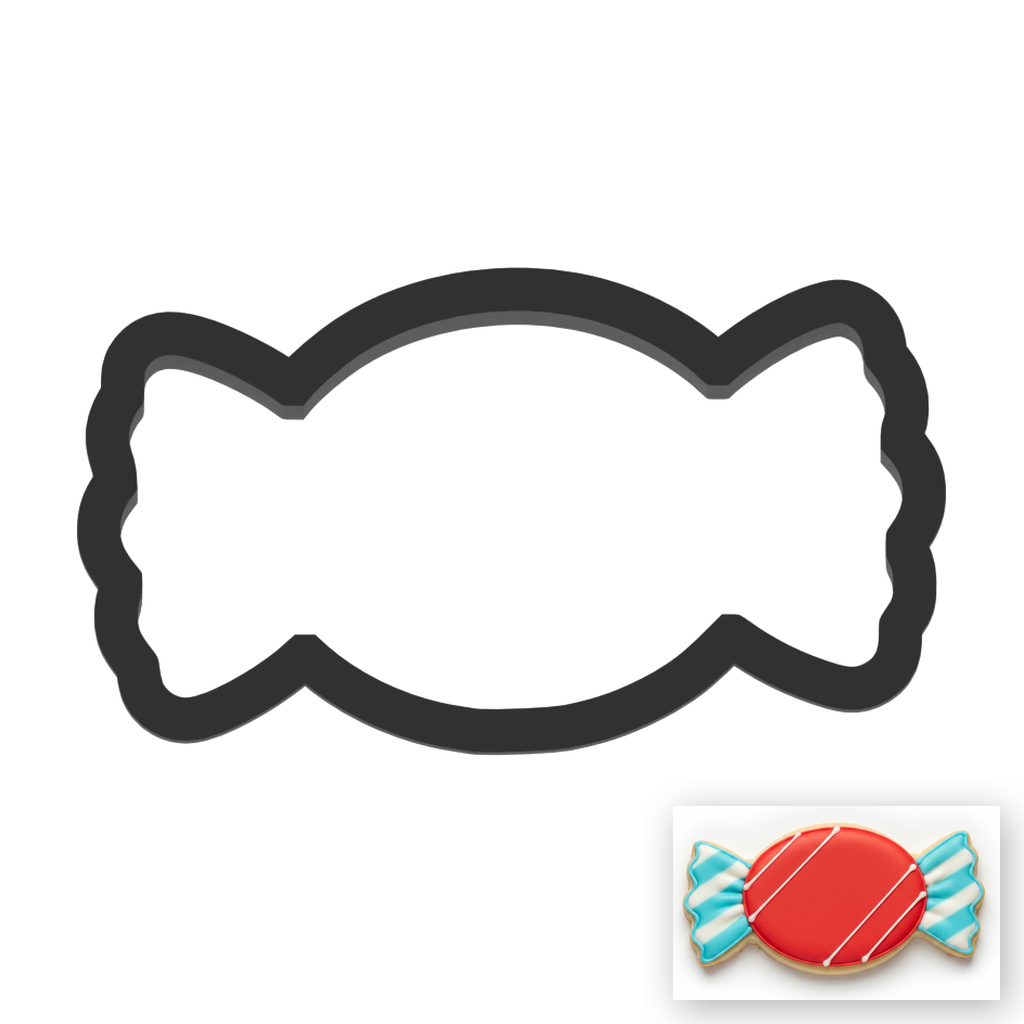 Piece Of Candy Cookie Cutter with Easy Push Design — main photo