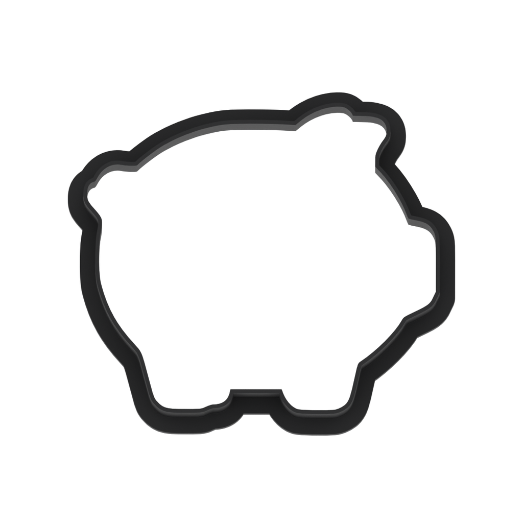 Piggy Bank Cookie Cutter with Easy Push Design — photo 5