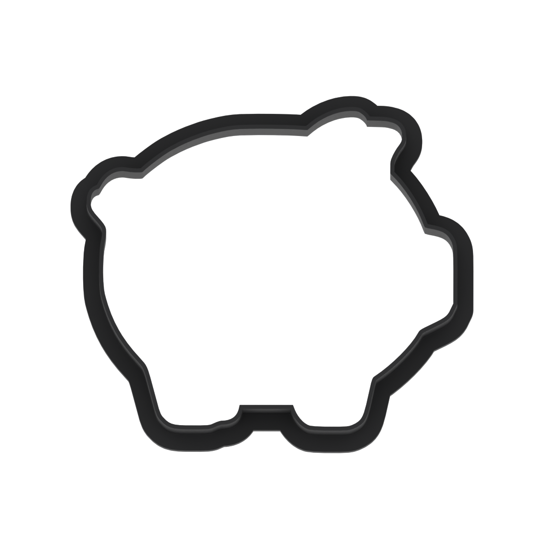 Piggy Bank Cookie Cutter with Easy Push Design — photo 5