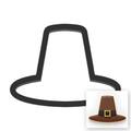 Pilgrim Hat Cookie Cutter with Easy Push Design — main photo