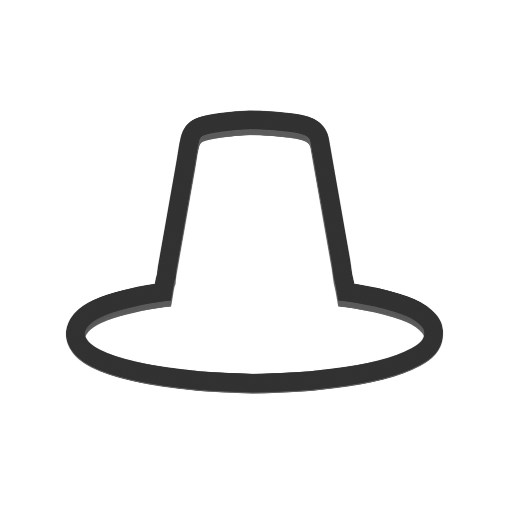 Pilgrim Hat Cookie Cutter with Easy Push Design — photo 3