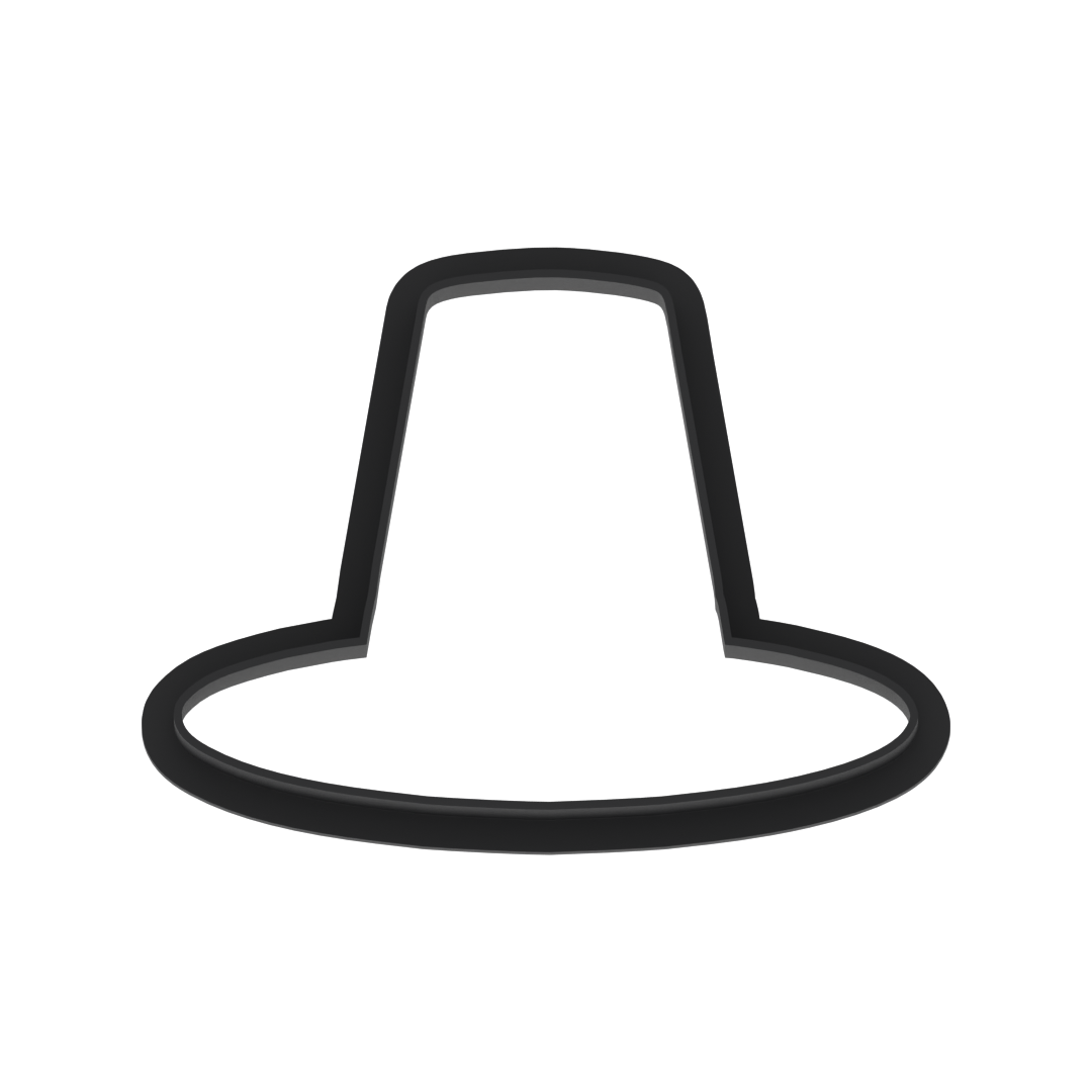 Pilgrim Hat Cookie Cutter with Easy Push Design — photo 5