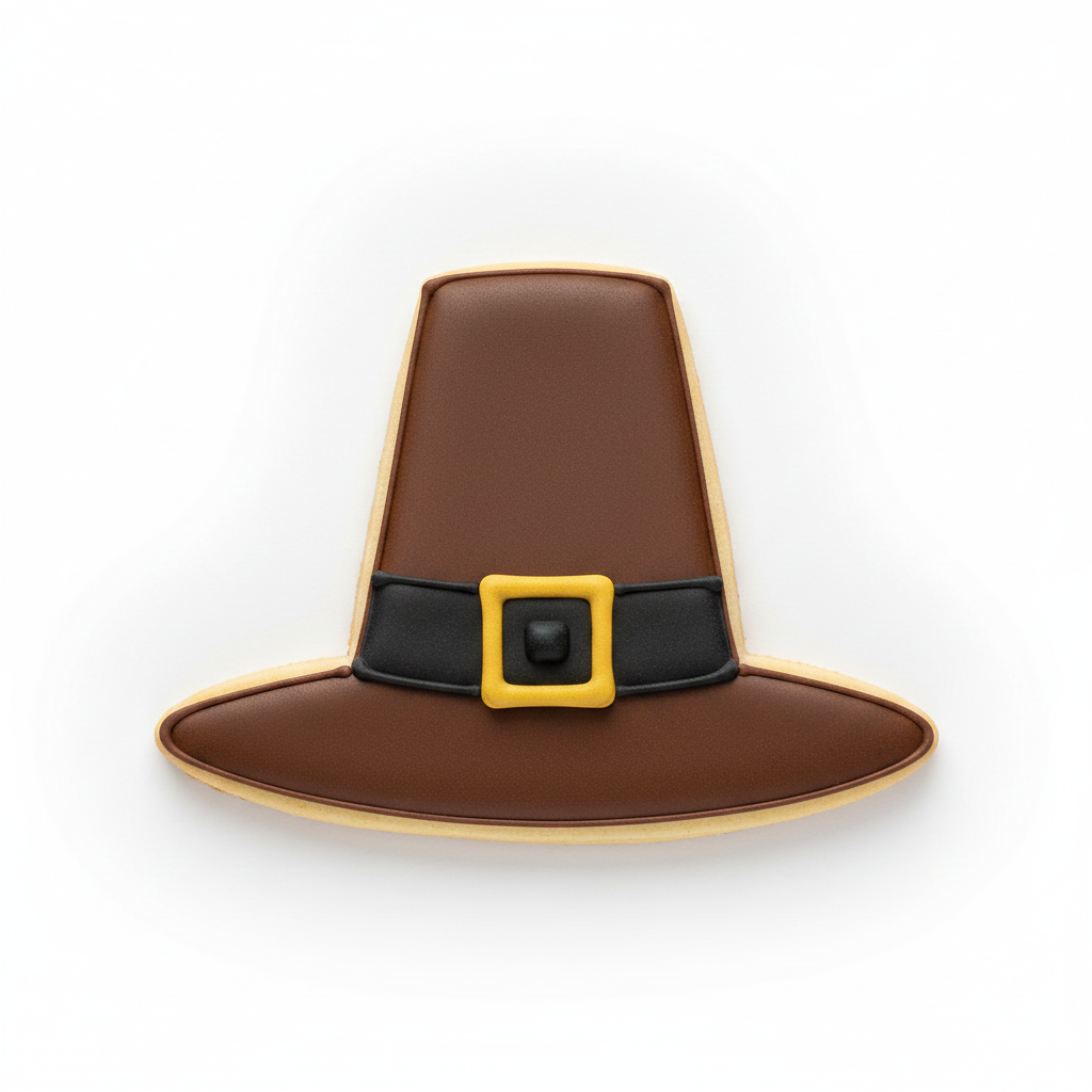 Pilgrim Hat Cookie Cutter with Easy Push Design — photo 2