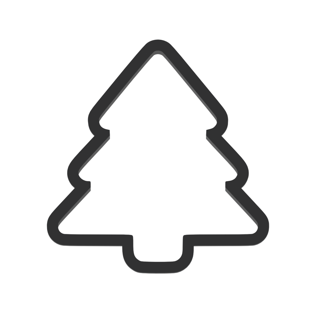 Pine Christmas Tree Cookie Cutter with Easy Push Design — photo 3
