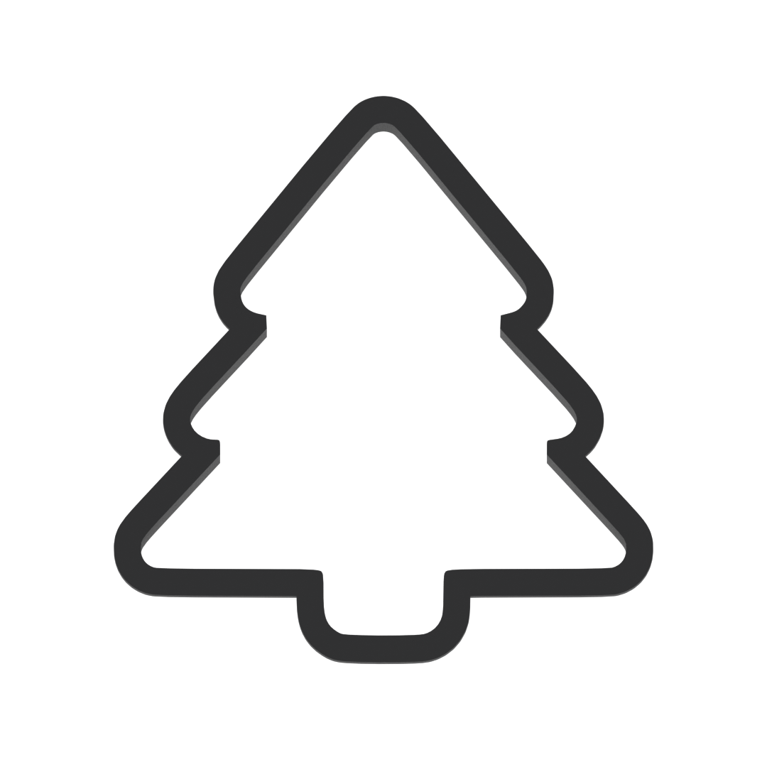 Pine Christmas Tree Cookie Cutter with Easy Push Design — photo 3