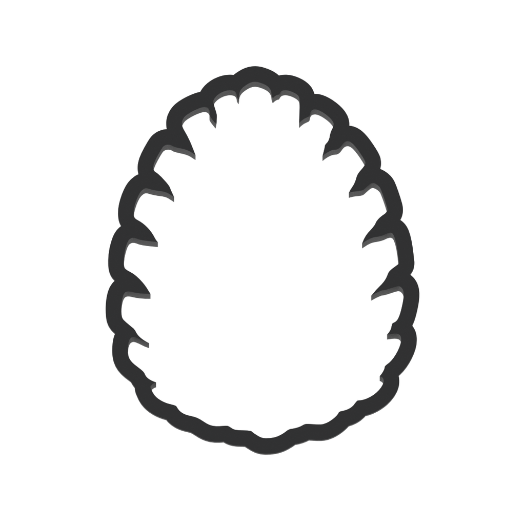 Pinecone Cookie Cutter with Easy Push Design — photo 3
