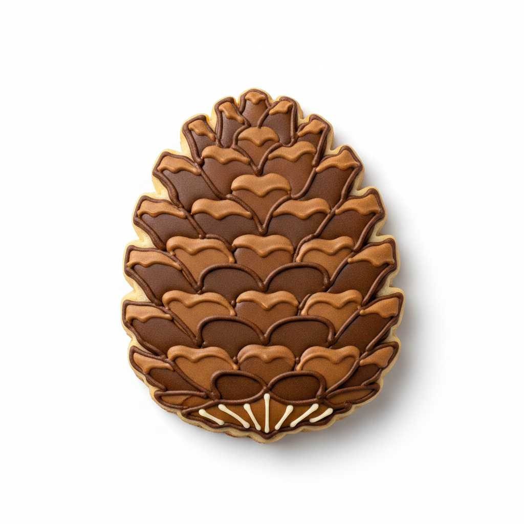Pinecone Cookie Cutter with Easy Push Design — photo 2