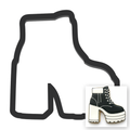 Platform Shoe Cookie Cutter with Easy Push Design — main photo