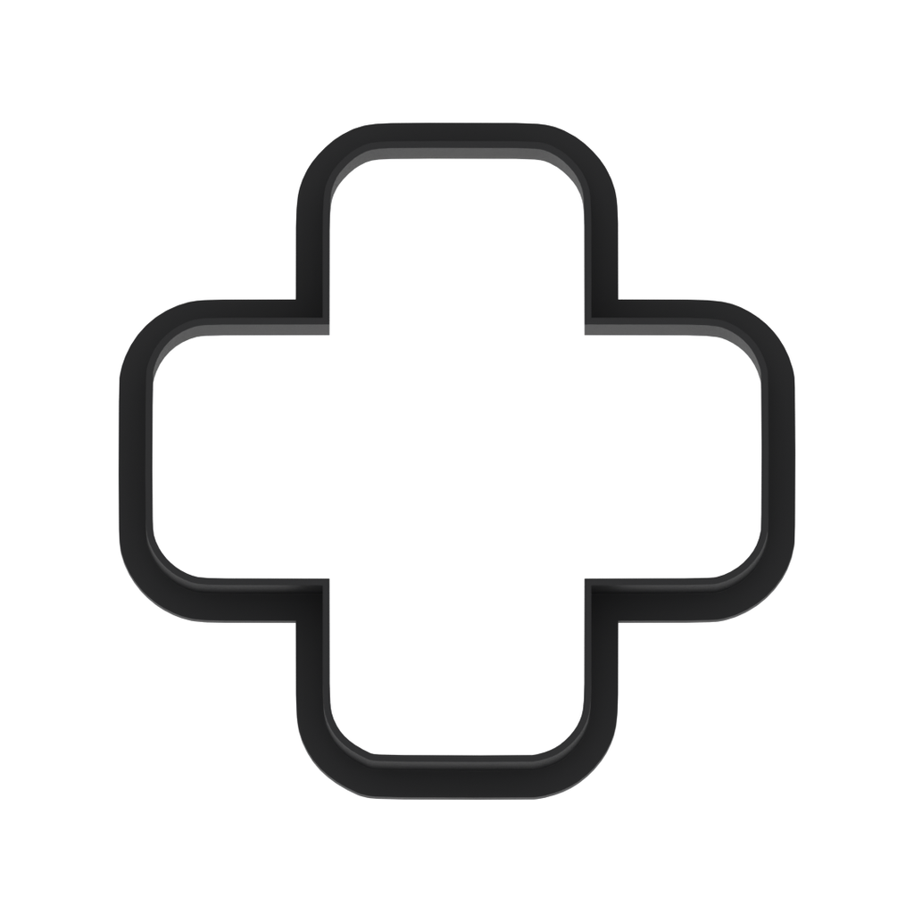 Plus Sign Cookie Cutter with Easy Push Design — photo 6